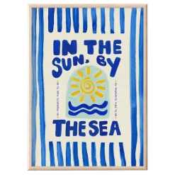 Affiche A3 In the Sun By the Sea Stripes