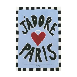 Affiche A3 J'adore Paris