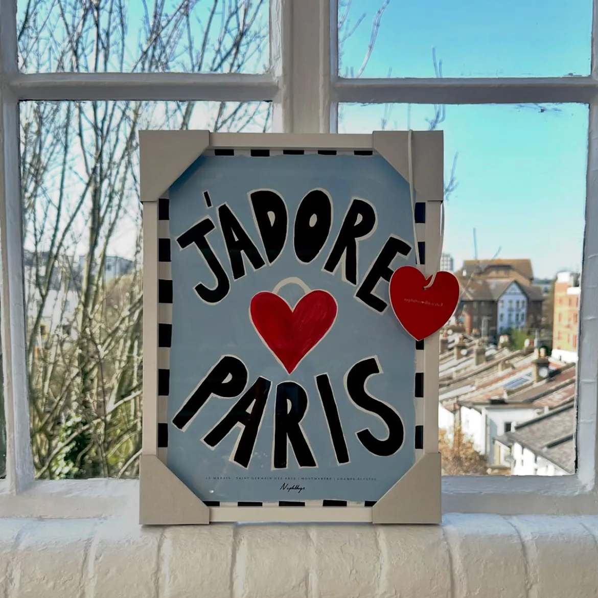 Affiche A3 J'adore Paris