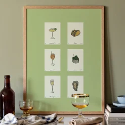 Affiche A3 Sips & Snacks - Green