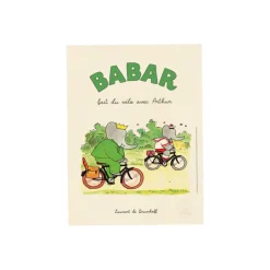 Affiche Babar Babar fait du vélo avec Arthur