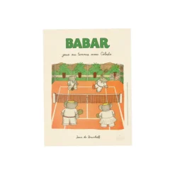 Affiche Babar Babar joue au tennis avec Céleste