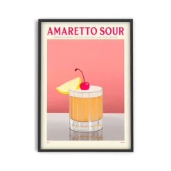 Affiche Cocktail - Elin PK - Amaretto Sour