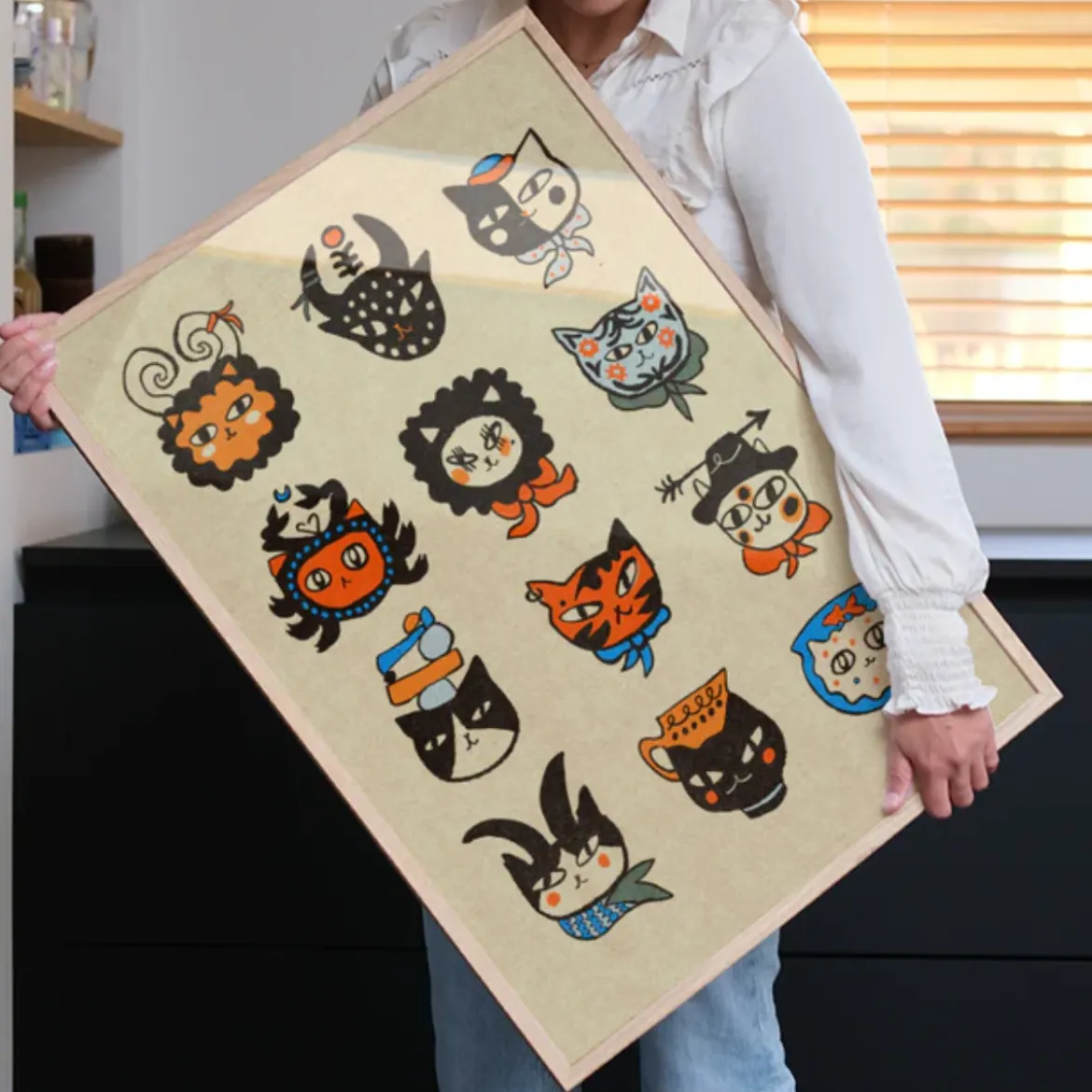 Affiche Enikő Eged - Cat Horoscope