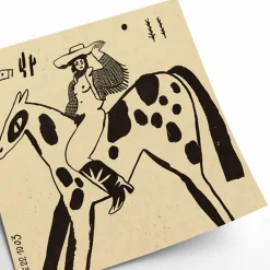 Affiche Enik? Eged - Cowgirl - 50 x 50 cm