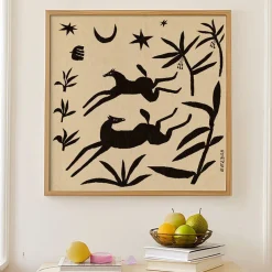 Affiche Enik? Eged - Papercut Horses - 50 x 50 cm