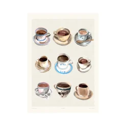 Affiche Laura Page - Café