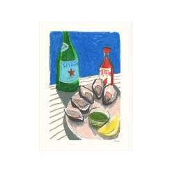 Affiche Laura Page - Oyster Lunch