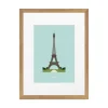 Affiche Le Duo Archi Eiffel Tower France - 30 cm x 40 cm