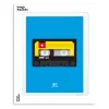 Affiche Le Duo 80'S K7 Audio 02 - 30 x 40 cm