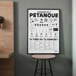 Affiche Le manifeste de la pétanque - 50 x 70 cm