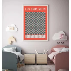 Affiche Les gros mots 50x70cm