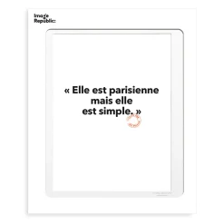 Affiche Loic Prigent Elle Est Parisienne - 30 x 40 cm