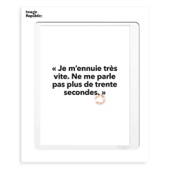 Affiche Loic Prigent Je M'Ennuie - 30 x 40 cm