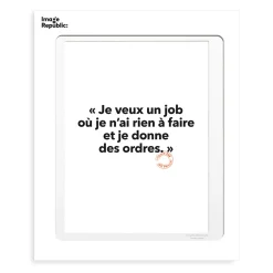 Affiche Loic Prigent Je Veux Un Job - 30 x 40 cm