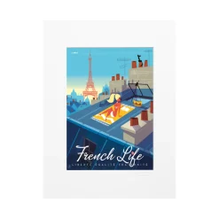Affiche Monsieur Z French Life - 22 x 22 cm