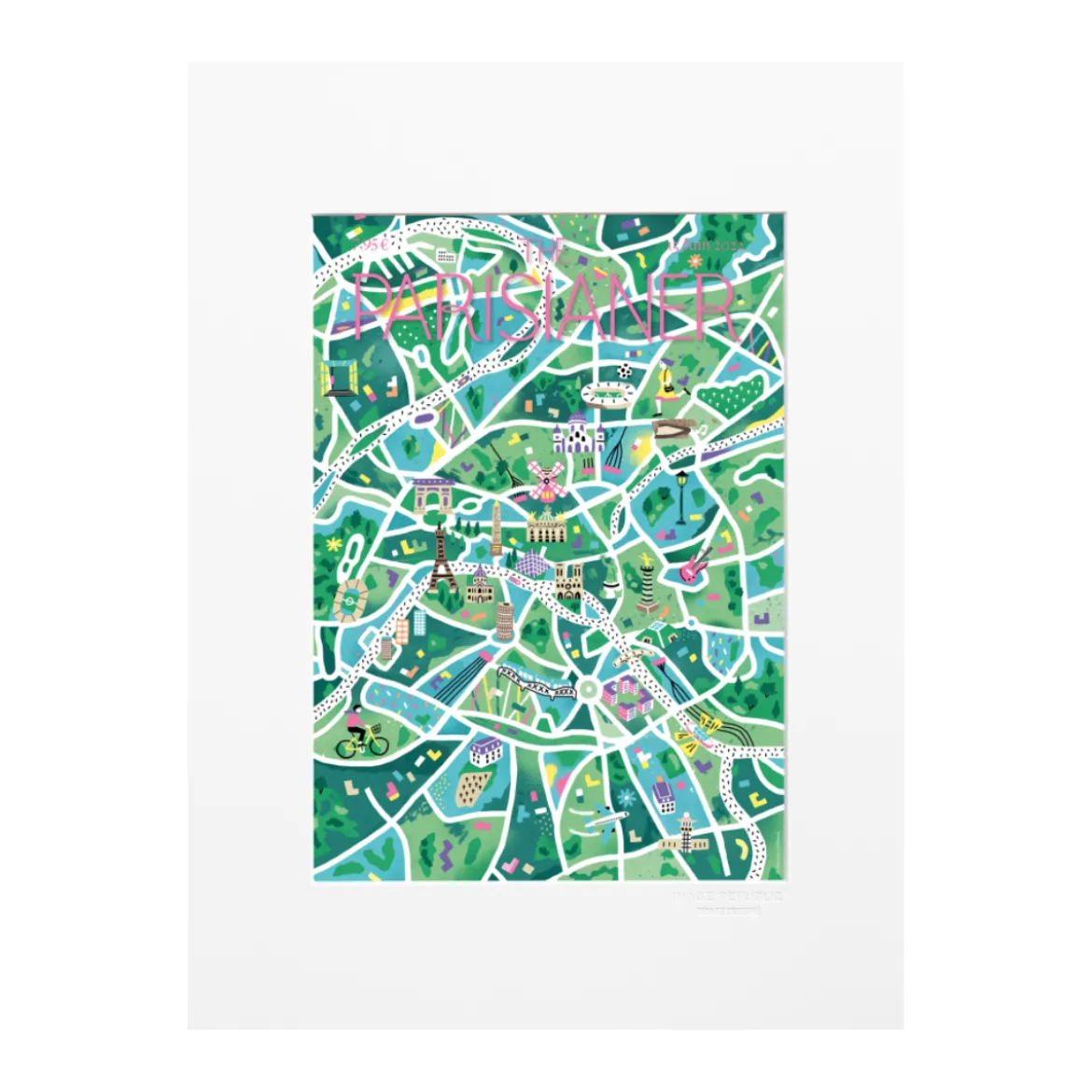 Affiche N71 Corbineau - The Parisianer - 22 x 22 cm