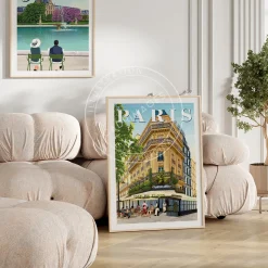 Affiche Paris - Café de Flore