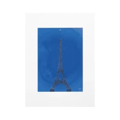 Affiche Paris Tour Eiffel WLPP - 22 x 22 cm