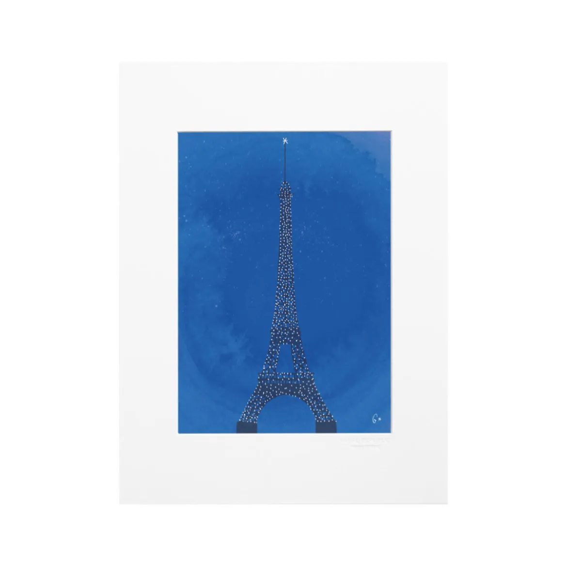 Affiche Paris Tour Eiffel WLPP - 22 x 22 cm