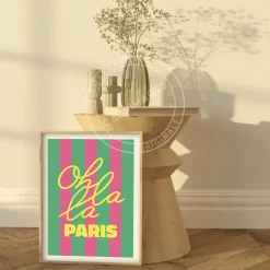 Affiche rayée - Ohlala