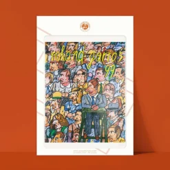 Affiche Roland-Garros 1999 - Antonio Segui - 30 x 40 cm