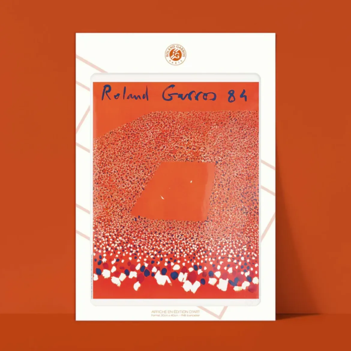 Affiche Roland-Garros 1984 - Gilles Aillaud - 30 x 40 cm