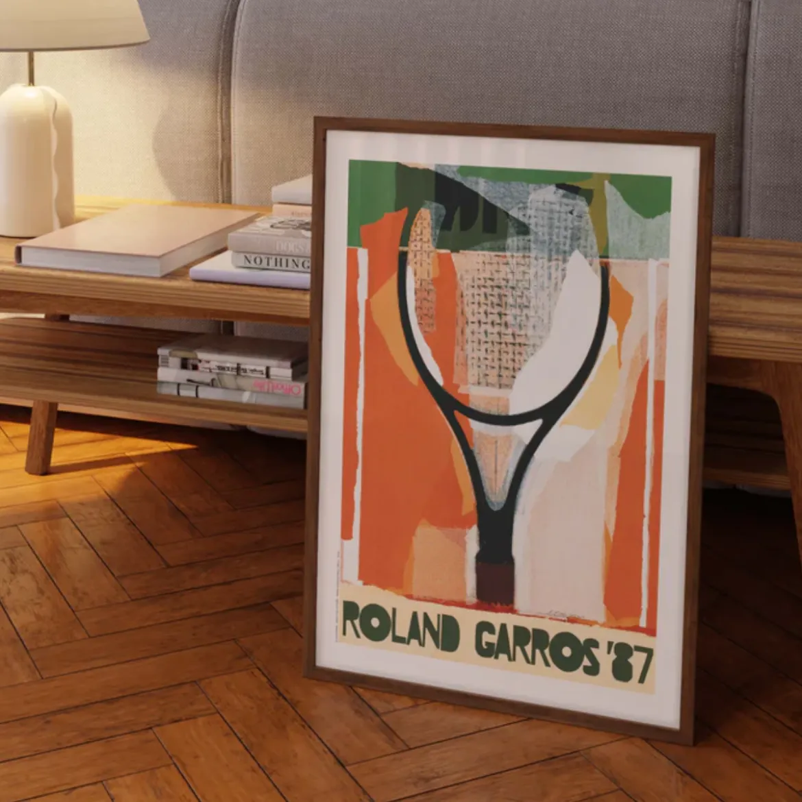 Affiche Roland-Garros 1987 - Gérard Titus-Carmel - 30 x 40 cm