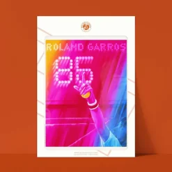 Affiche Roland-Garros 1985 - Jacques Monory - 30 x 40 cm