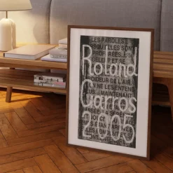 Affiche Roland-Garros 2005 - Jaume Plensa - 30 x 40 cm