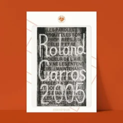 Affiche Roland-Garros 2005 - Jaume Plensa - 30 x 40 cm