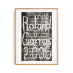 Affiche Roland-Garros 2005 - Jaume Plensa - 30 x 40 cm