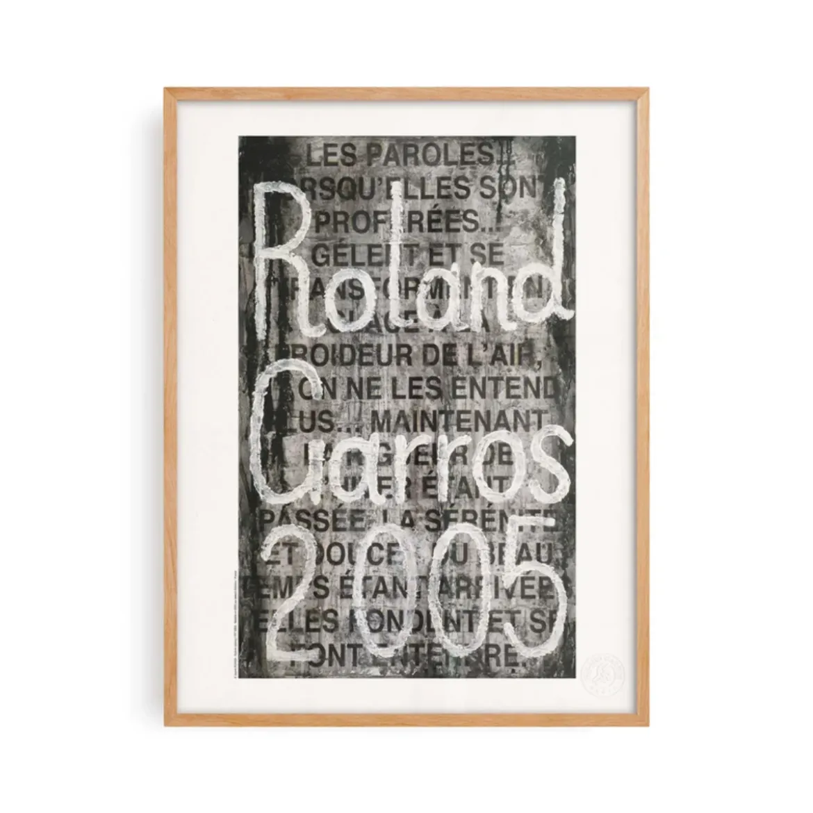 Affiche Roland-Garros 2005 - Jaume Plensa - 30 x 40 cm