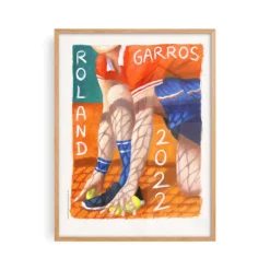 Affiche Roland-Garros 2022 - Louise Sartor - 30 x 40 cm