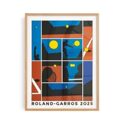 Affiche Roland-Garros 2025 - Marc-Antoine Mathieu - 30 x 40 cm