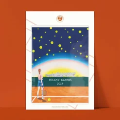 Affiche Roland-Garros 2023 - Maxime Verdier - 30 x 40 cm