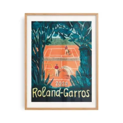 Affiche Roland-Garros 2020 - Pierre Seinturier - 30 x 40 cm