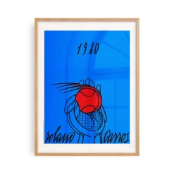 Affiche Roland-Garros 1980 - Valerio Adami - 30 x 40 cm