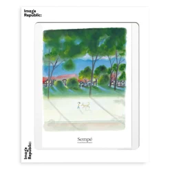 Affiche Sempe Chien Enfant - 40 x 50 cm