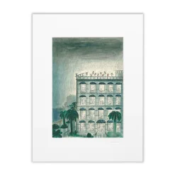 Affiche Sempé Immeuble Pluie - 30 x 40 cm