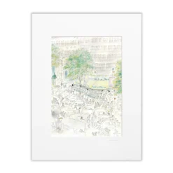 Affiche Sempé Le Flore - 30 x 40 cm