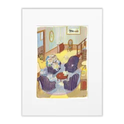 Affiche Sempé Lisons Ensemble - 30 x 40 cm