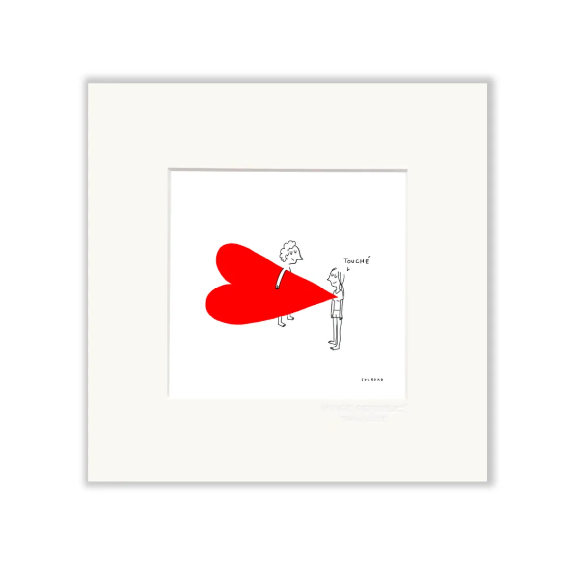 Affiche Soledad Coeur 10 - 22 x 22 cm