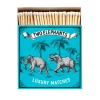 Allumettes Two Elephants on blue