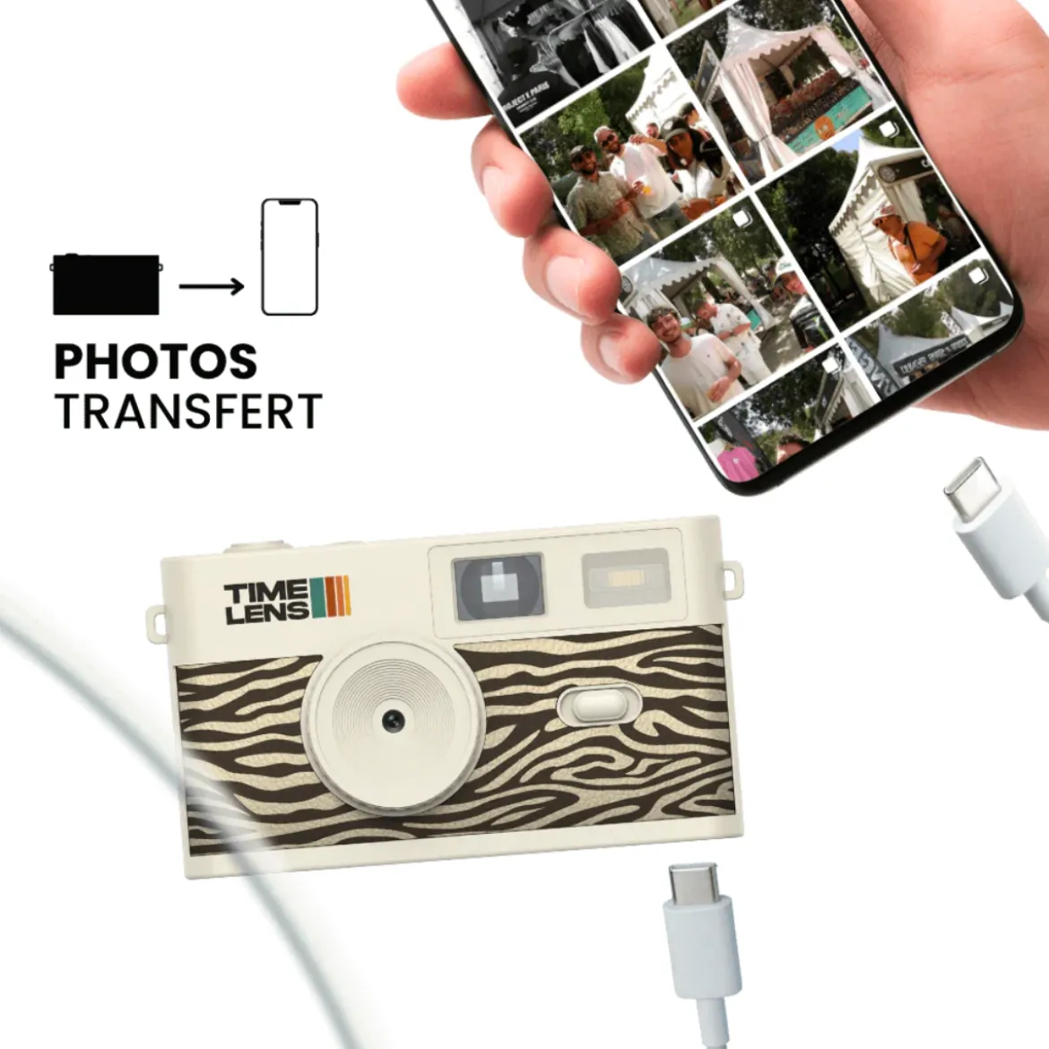 Appareil photo TimeLens® Cream Zebra