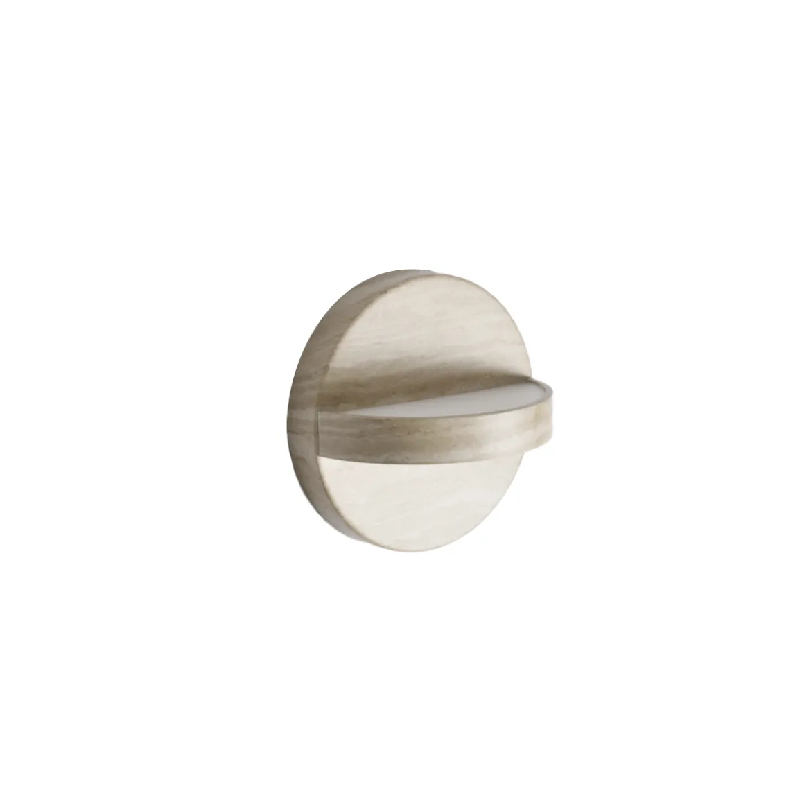 Applique Plus Ip44 en Aluminium - ø 18 cm - Pierre Travertin