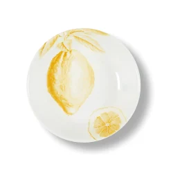 Assiette creuse Citron en porcelaine - Ø 20 cm