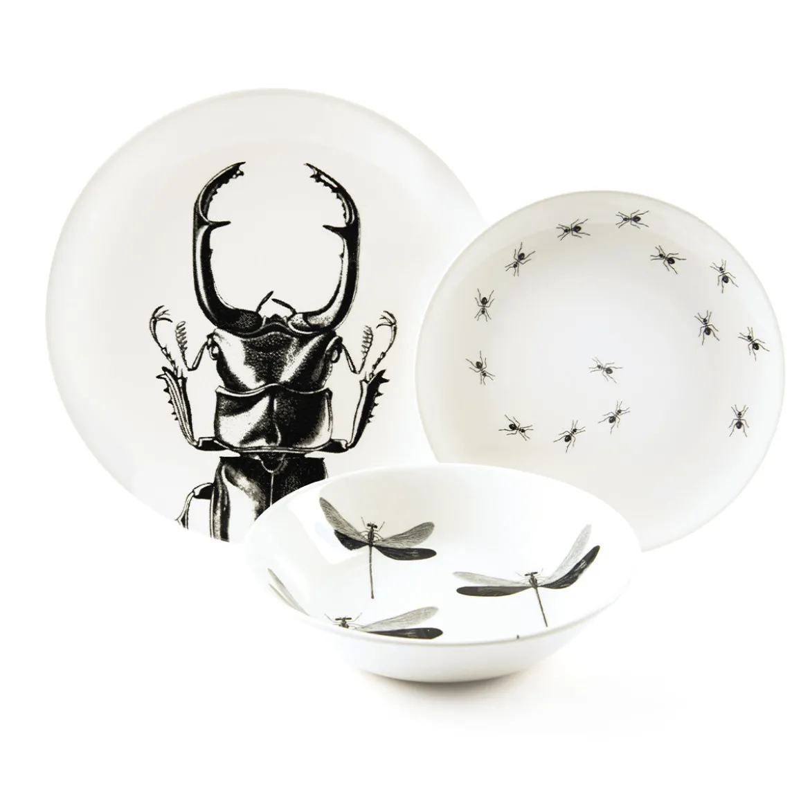 Assiette creuse - Libellule