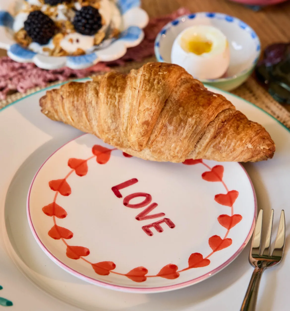 Assiette Love en céramique