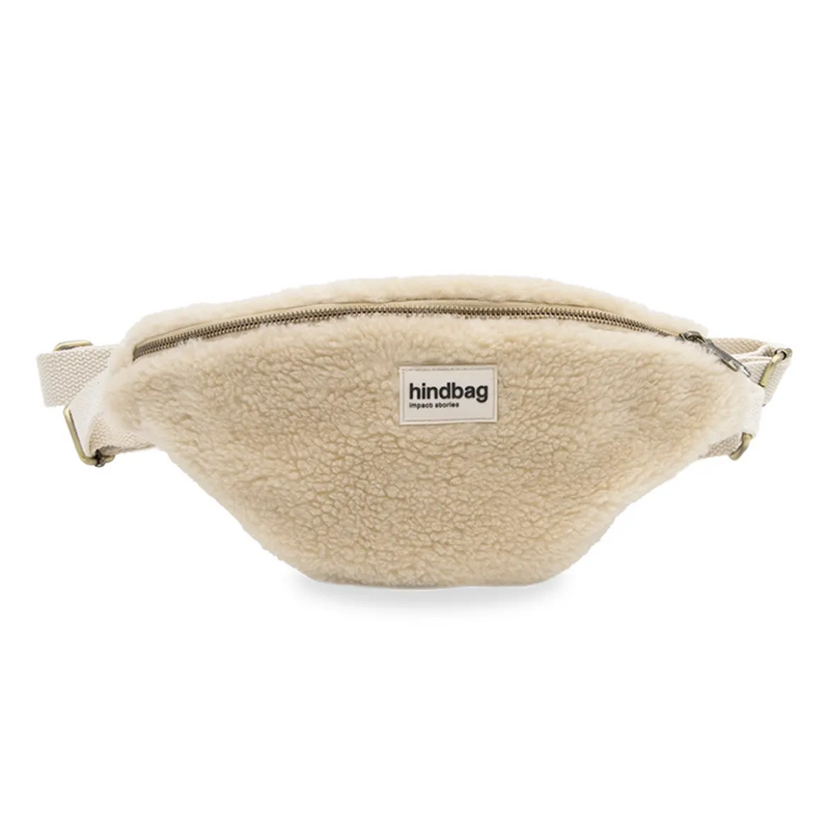 Banane Olivia en fourrure - Beige
